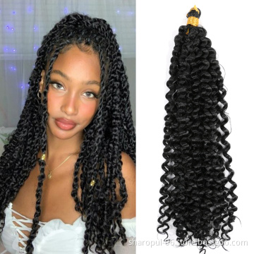 Passion twist hair extension freetress water curly hair crochet braids